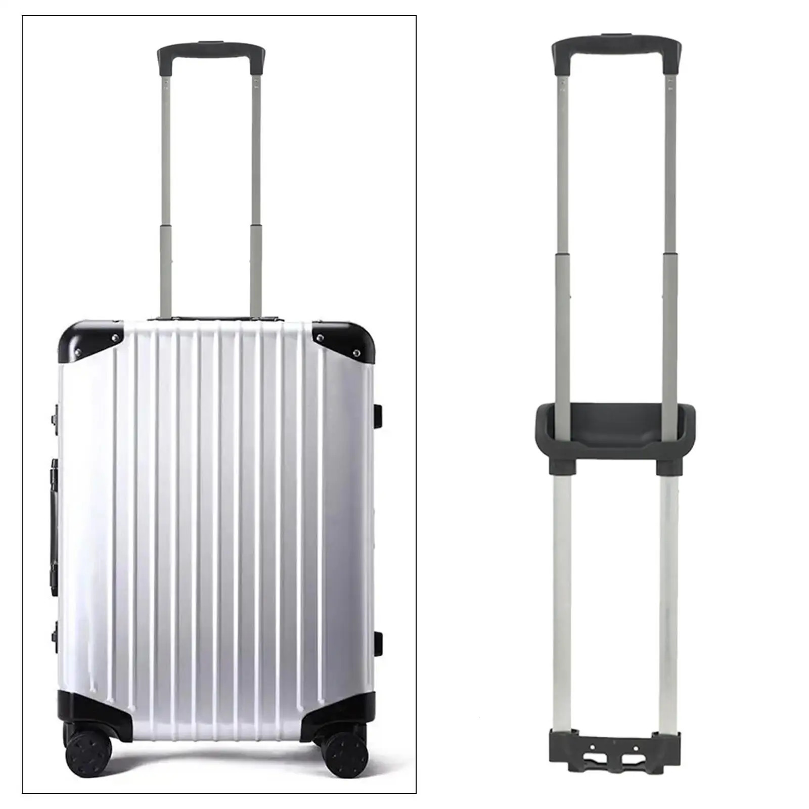 Suitcase Handle Replacement Four-section Suitcase External Aluminum Trolley Boarding Case Telescopic Trolley Luggage Accessories 250708