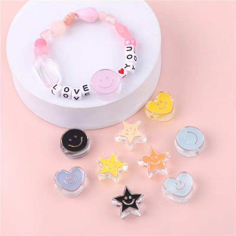 Acrylic smiling face Various styles Compact accessory Gift smiling face