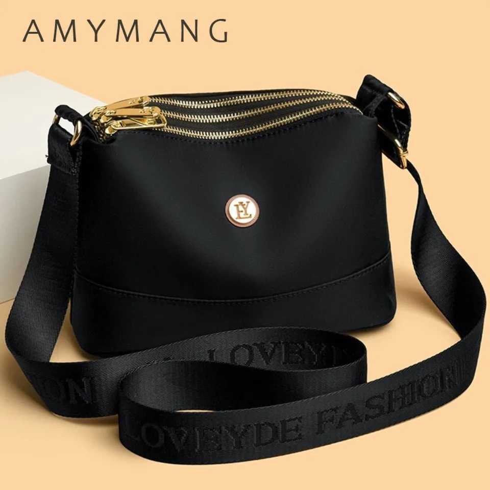 High Quality Womens Waterproof Nylon Multilayer Crossbody Bag Ladies Large Capacity Handbag Purse Female Shoulder Bags 3 Layers