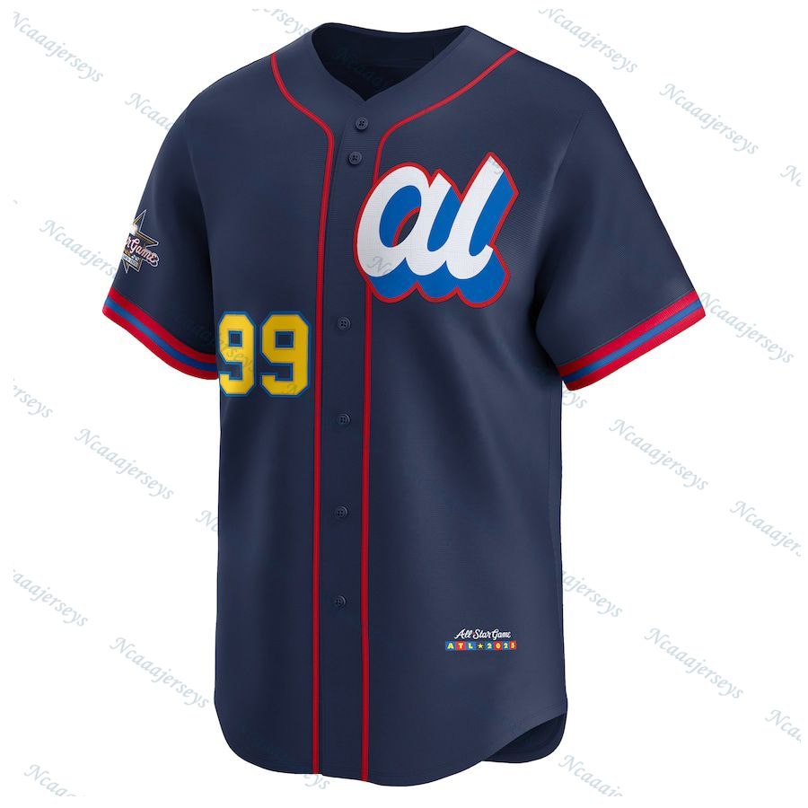 Personalize 99 Aaron Judge 2025 All-Star Baseball Jerseys Arozarena Fried Greene Kikuchi Raleigh Rooker Woo Ryan Smith Lowe Kirk Garcia Embroidery Cus