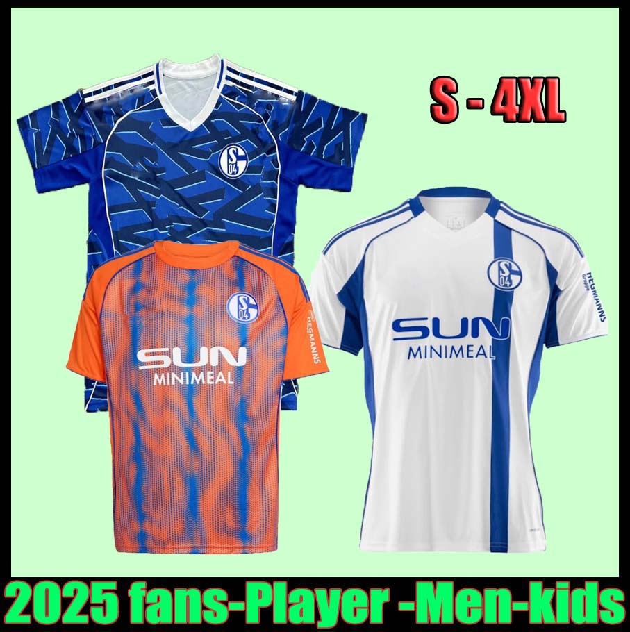 3XL 4XL 25 26 FC Schalke 04 Soccer Jerseys Retro 2012 Home Schalke 2025 2026 KARAMAN YOUNES SCHALLENBERG TEMPELMANN SYLLA KALAS MOHR Men Football Shirts Uniforms