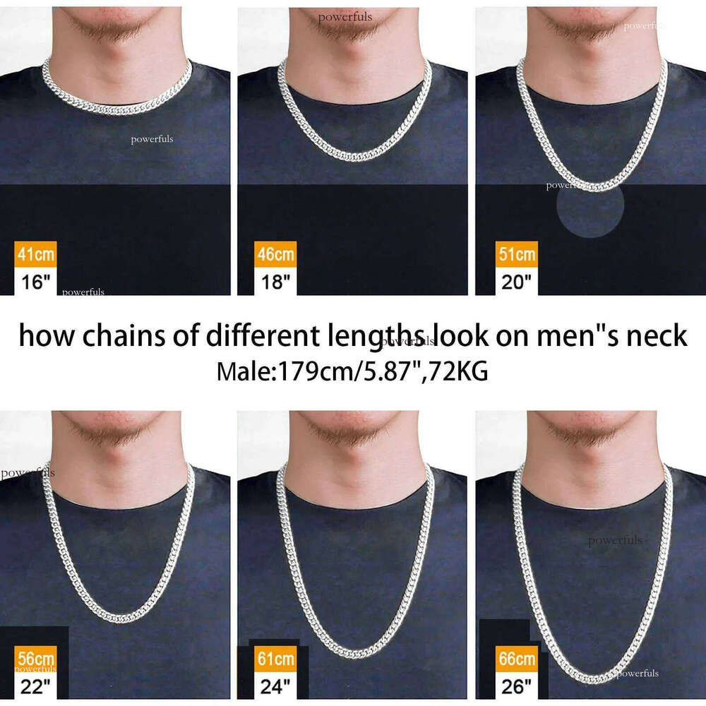 necklace moissanite chain Custom Pass Dia Tester Hip Hop Jewelry Sterling Sier 6mm 8mm Iced Out VVS Cuban Link Moissanite Chain For Men