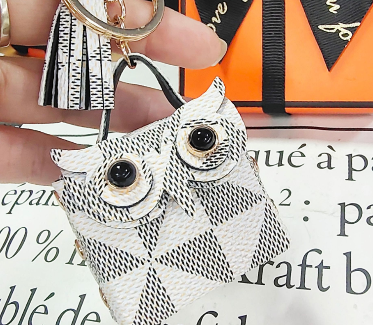 Tassel Owl Key Rings Mini Bag Pendant Leather Coin Purses Keychains Wallet Lanyards Scarf Holder Car Keyrings For Women Girls ddmyMon ddmyMon ddmyMon 