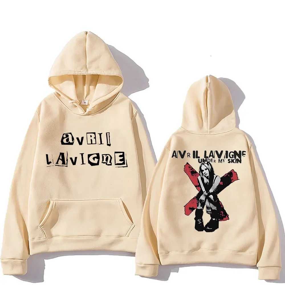 Avril Lavigne Hoodie Long-sleeved Harajuku Comfortable Sweatshirts with Hooded Grunge Fleece Clothing Womens Punk Pullovers X2507151