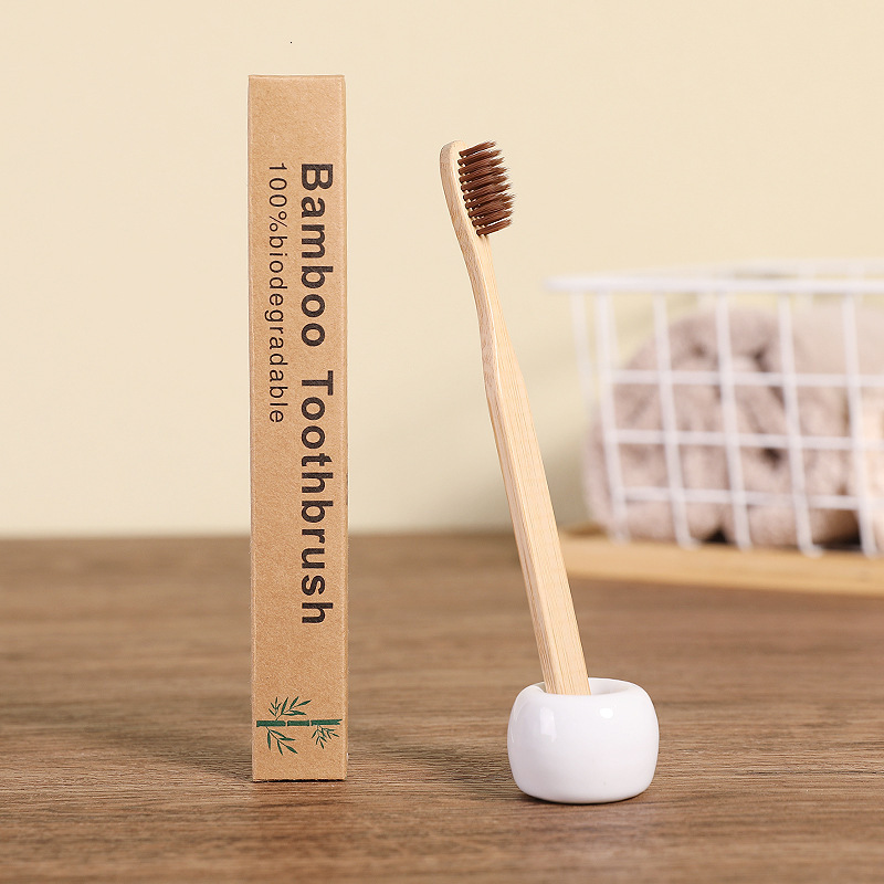 laser carved bamboo toothbrushes portable and environmentally friendly adult wooden toothbrushes supplied by the el 241125
