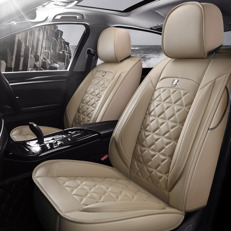 SOGLOTY Artificial Leather Car Seat Covers