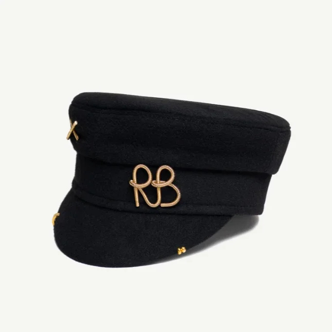 Women Fashion Flat Cap British Retro Ladies sboy Caps with Earrings Pierced Baker Boy Cap 250714