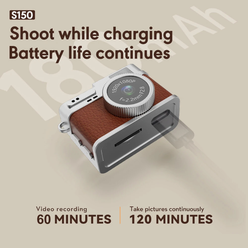 Digital Camera 1080P Retro CCD Mini Cam with Screen Indoor Outdoor Sports Portable Vintage Very Small Camcorder Video Recorder 250715