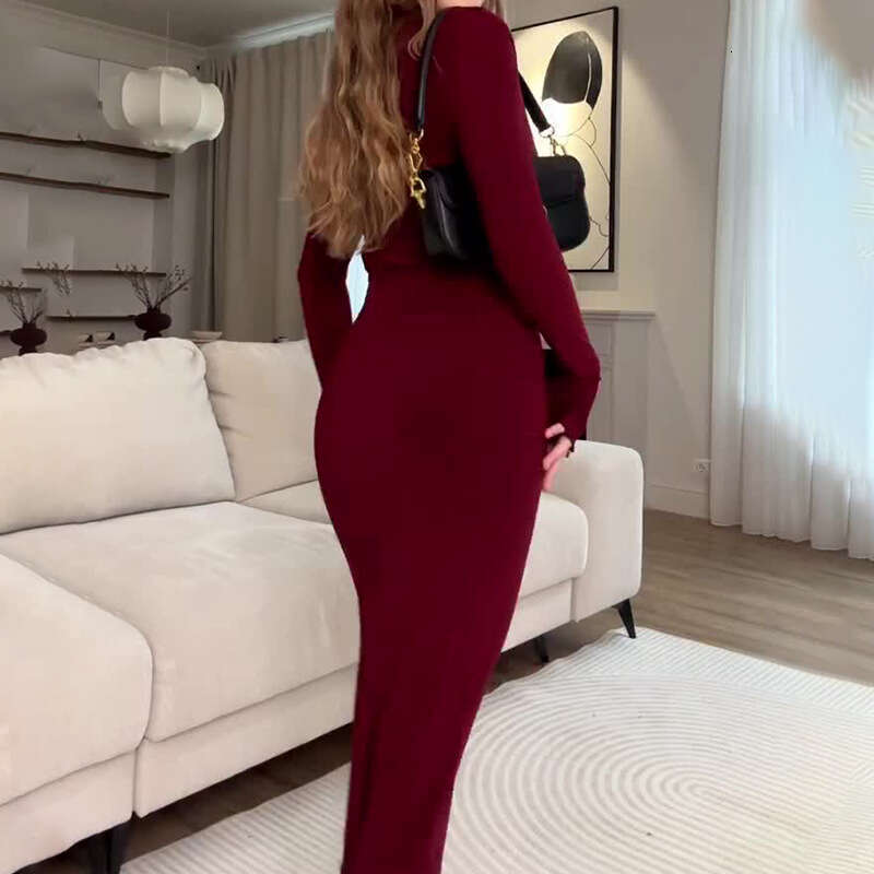 Spring New Women's Fashion High Waist Slim Sexy Elegant Dress For Women B5