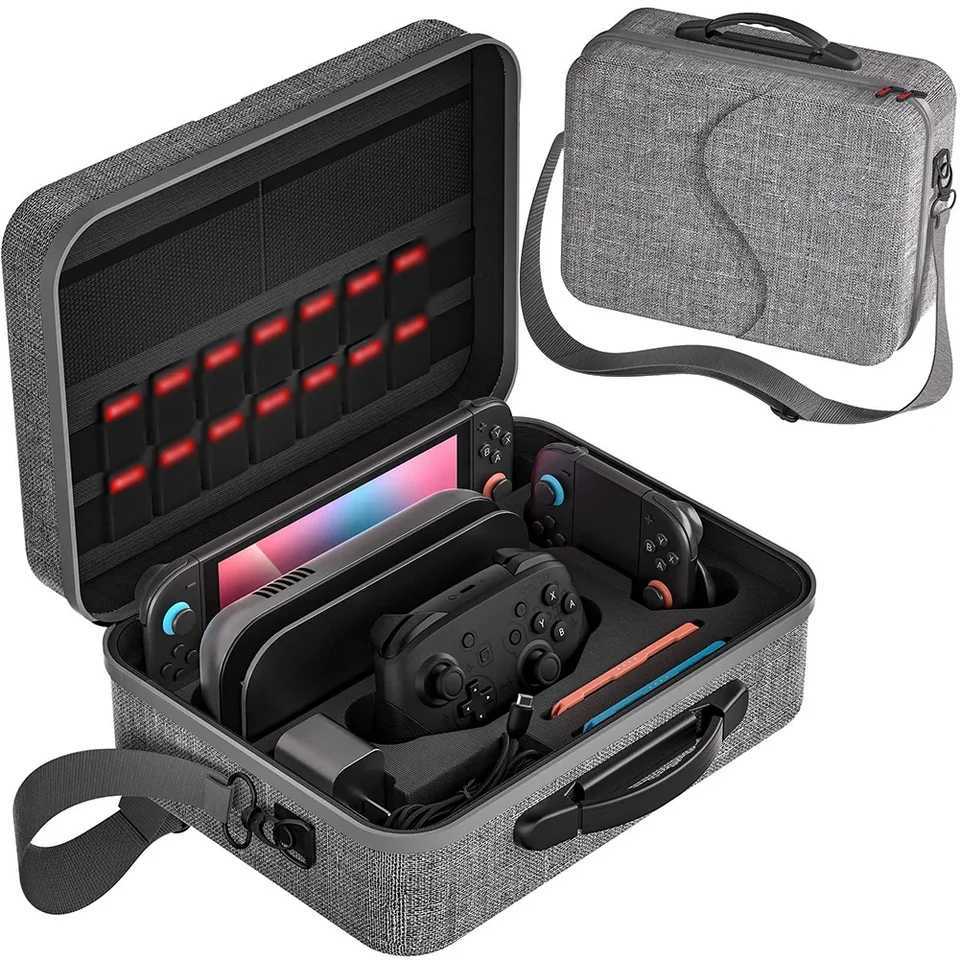 Versatile Waterproof Storage Bag For Nintendo Switch 2 Portable Stylish Travel Carrying Case With Shoulder Strap Game Accessory