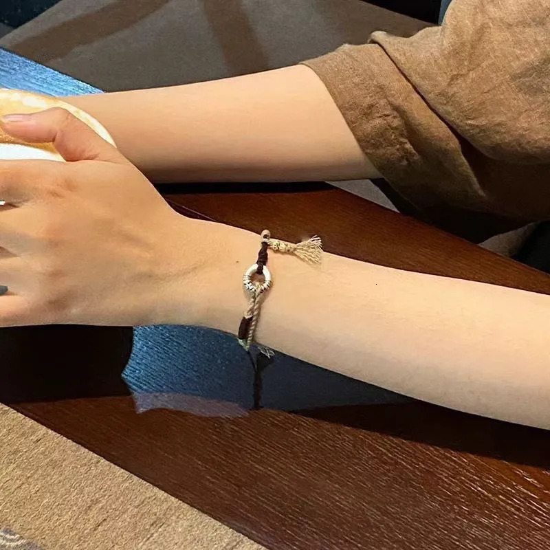 Fashion Hand Braided Lucky Ring Bracelet Minority Bangle Women Men Rope Lovers Gift Friendship Bracelet Size Adjustable 250712
