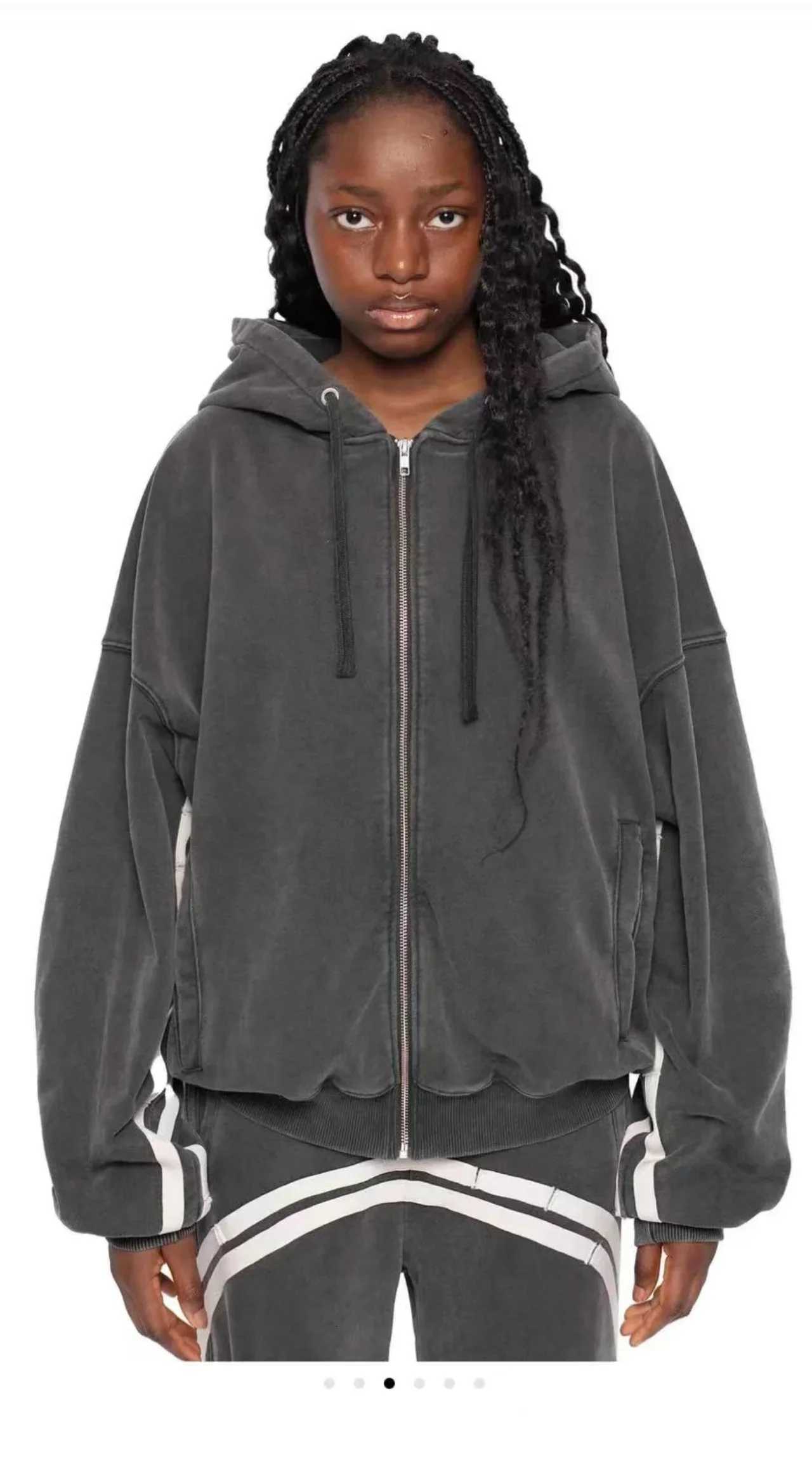2K Zip Up Hoodie Fashion Casual Stripe Graphic High Quality Oversized Hoodie Men Women Sweatshirt Punk Hip Hop Tops Streetwear X2507151