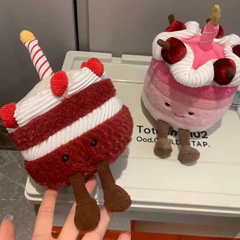 25th Anniversary Orange Birthday Cake Limited Plush Doll Home Desktop Ornaments Birthday Gift Pet Interactive Toy 15cm XJ250715