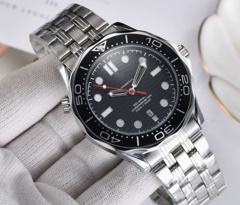 Sea Deep Professional C-AXIAL Wrist Watches for Men speed master Vintage Quarz Chronograph Master Chronometer 300m/1000ft 007 Watches Gifts Dropship