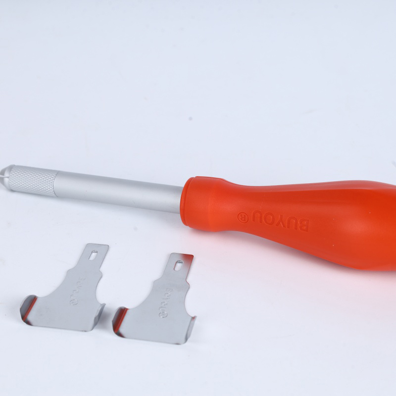 Automotive glass adhesive scraper, designed for various vehicles