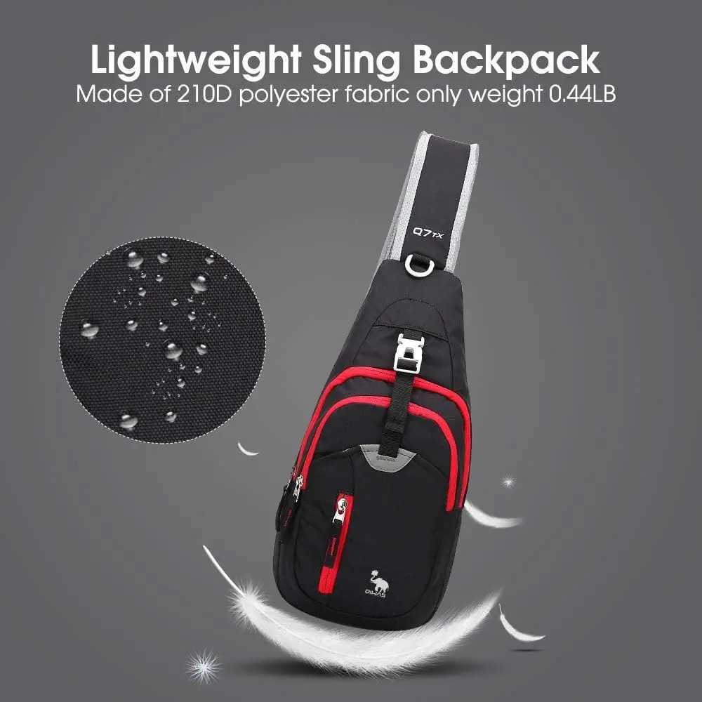 OIWAS Casual Crossbody Bag Sling Shoulder Mens Bag One Strap Lightweight Male Bags Pouch DayPack for Men Travel Sport