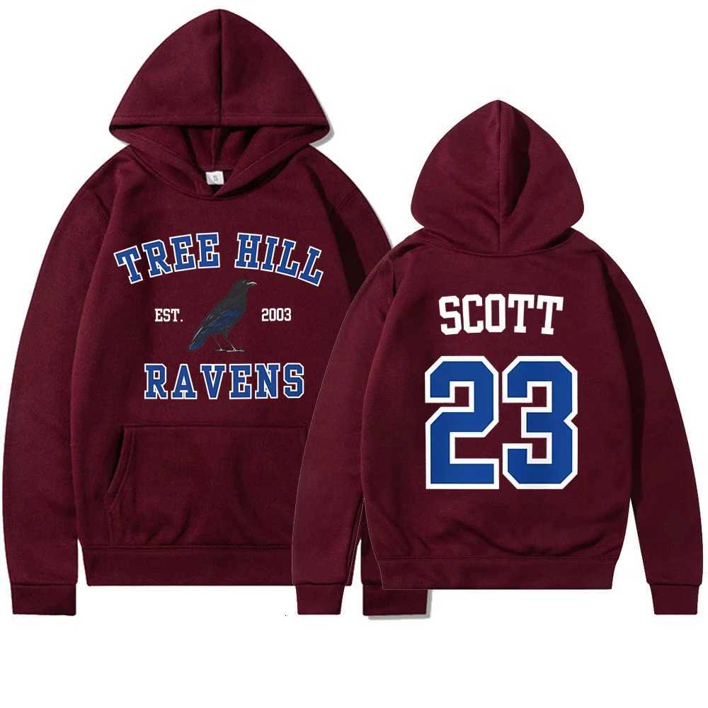 TR HILL RAVENS Hoodie One Tr Hill Nathan Scott 23 Hooded Sweatshirt North Carolina Tv Show Trendy Hoodies Oth Fans Gifts X2507151