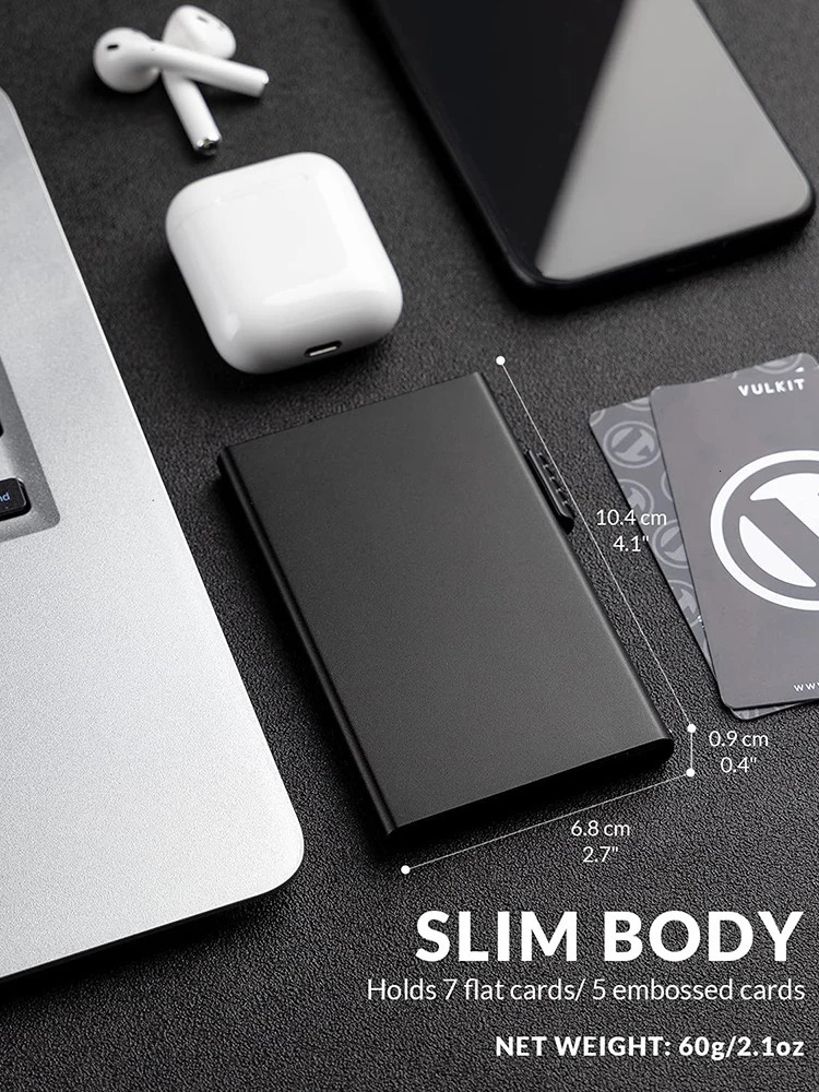YAT Minimalist Card Bag Aluminum Ultra Thin Automatic Pop up Credit Card Clip Portable for Men and Women 250708