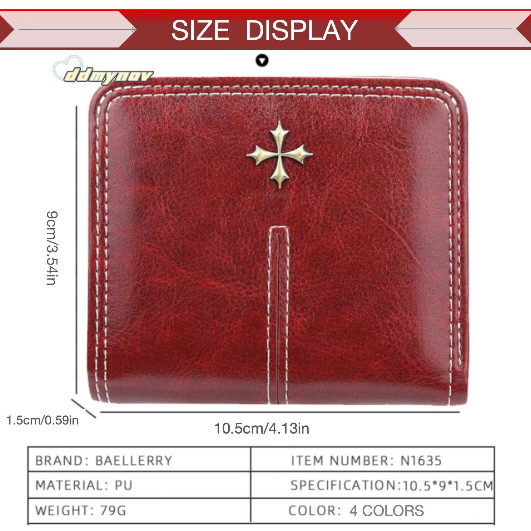 Womens Short Wallet Multi-Card Oil Wax Skin Coin Purse Fashion All-In-One Zipper Card Bag ddmynov