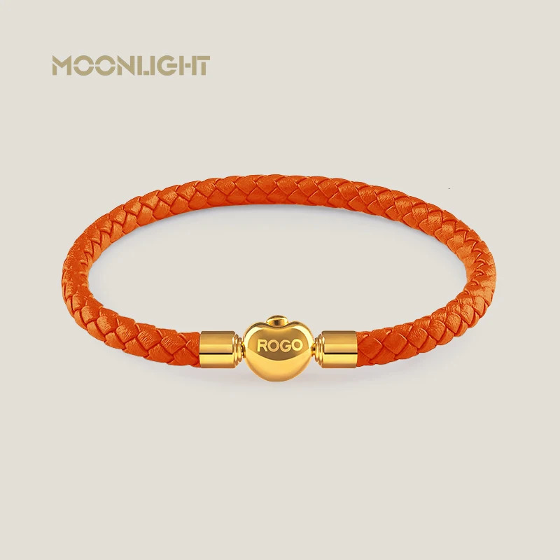 Lucky Golden Treasure Genuine Braided Leather Charm Bracelet for Woman Simple Black Red Female Fashion Jewelry Accessories Gift 250712