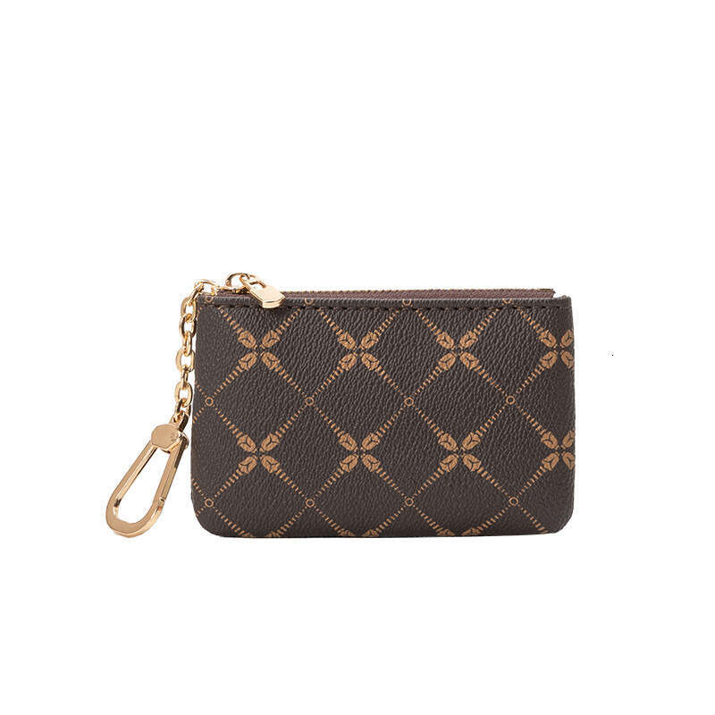 Women's Purse 2024 Quilted Print Zipper Storage Simple Card Holder Mini Coin Bag Accessories Pendant