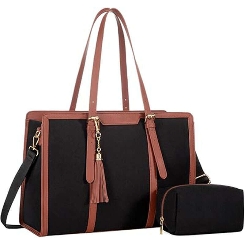 Lightweight Laptop 15.6inch Business Satchel Large Capacity Handbag Professional Office Bag