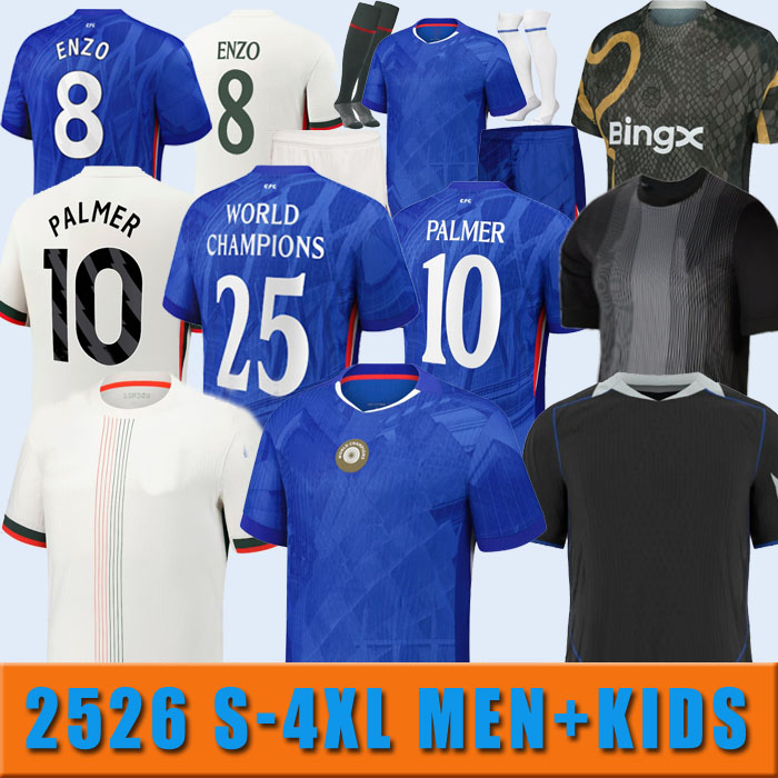 2025 2026 S-4XL CAICEDO Nkunku PALMER soccer jerseys 2025 Enzo Cucurella football shirt men N.JACKSON SANCHO neto Guiu Adarabioyo JAMES COLWILL finals Winners Delap