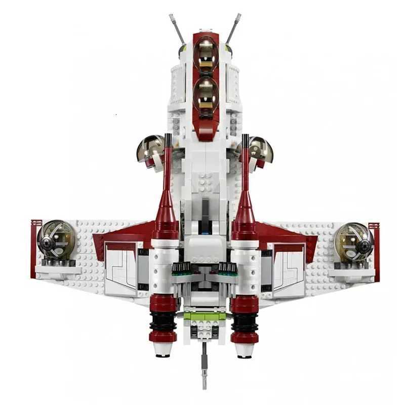 In Stock Star Plan Republic Dropship Gunship Building Blocks Bricks 75021 05041 81043 Toys For Children Christmas Gift W250715