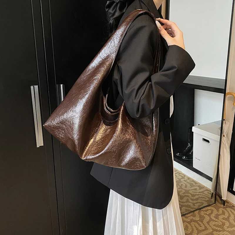MOODS Shoulder Bags For Women Soft PU Leather Pure Color Underarm Hobo Bag Big Capacity Shopper Totes 2024 Luxury Handbags