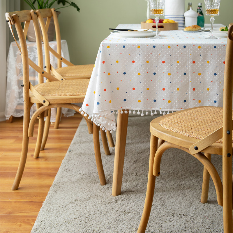 Waterproof and oil-proof printed brocade tablecloth rectangular available in multiple sizes Jacquard tablecloth for family gatherings and banquets cus