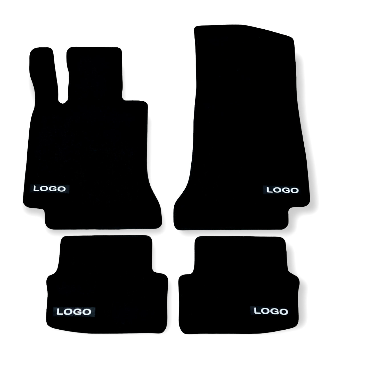 Car Floor Mats Velour For AMG Mercedes C Class Coupe Waterproof Black Car Liners