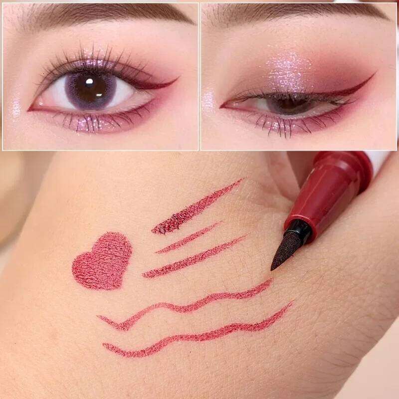 Ultra-fine Liquid Pen Waterproof Lasting Blue Red Sweatproof Quickily Drying Matte Eyeliner Pencil Eyes Makeup Cosmetic X250715 X2507