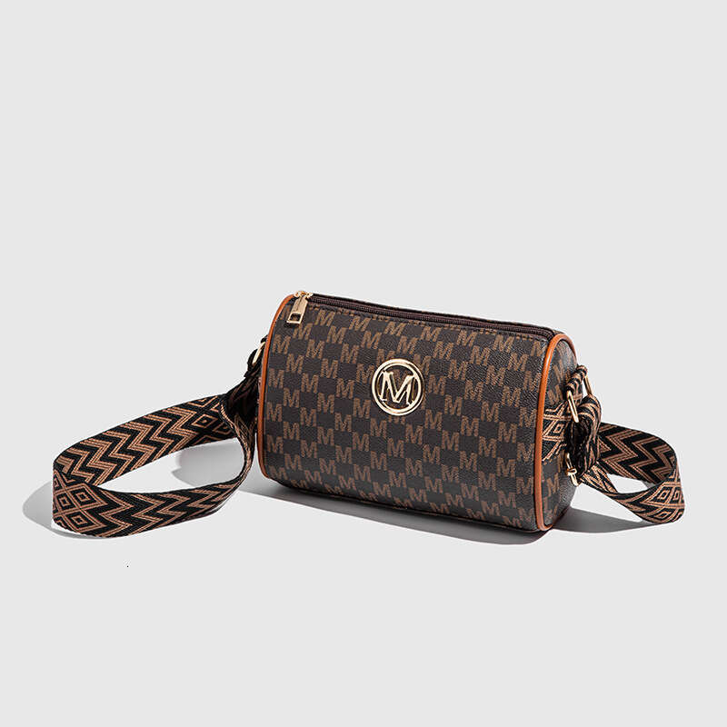 New 2025 Fashion Versatile Large Capacity Phone Shoulder Women's Crossbody Printed Cylinder Small Bag