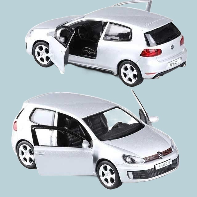 Update Top Quality 1 36 VW 6 Diecasts Car Model To Scale Golf Gti Miniature Alloy Toy Pull Back Vehicle Models For Childrens Giftst250215