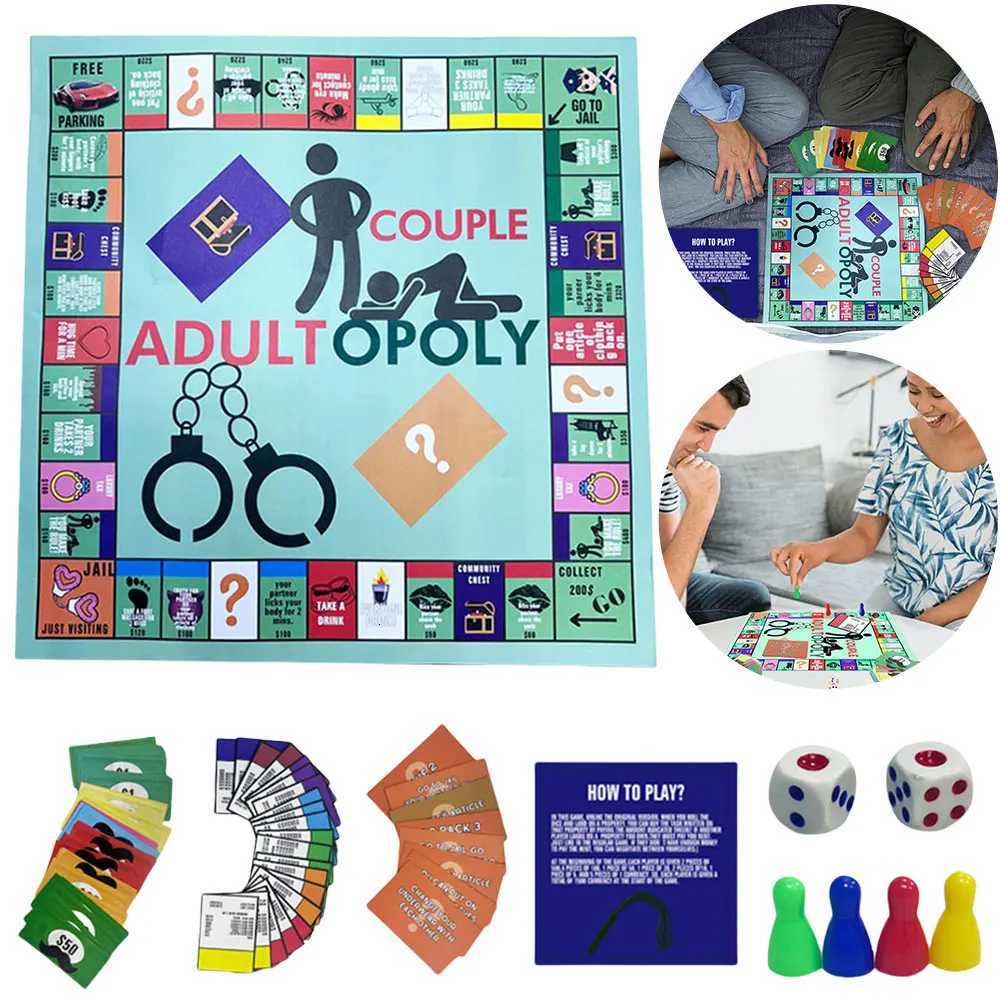 Adultopoly Board Game Couple Adult Opoly Board Game Relationship Card Game Portable Couple Game Valentines Gifts for Him Her X250715