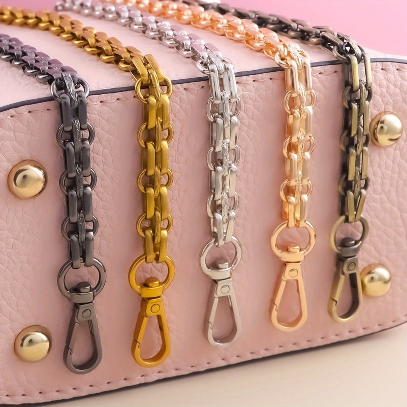 Metal Bag Chain Replacement Parts Accessories for HandWoven Shoulder Handbag DIY Handmade Tools Detachable Straps Purse Making 250628