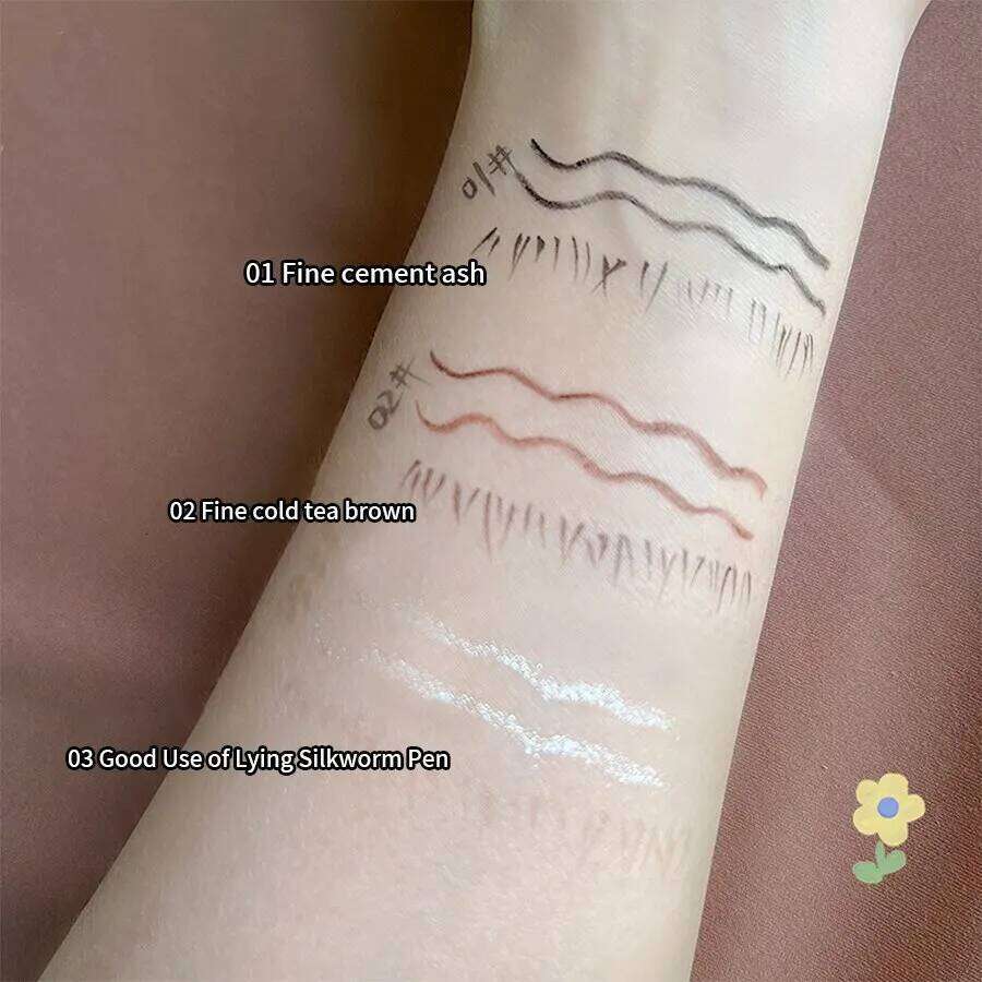 Double Head Eyeliner Pen Very Fine Tip Lying Silkworm Eye Brightening Waterproof And Durable Not Easy To Halo Dye Natural X250715 X25