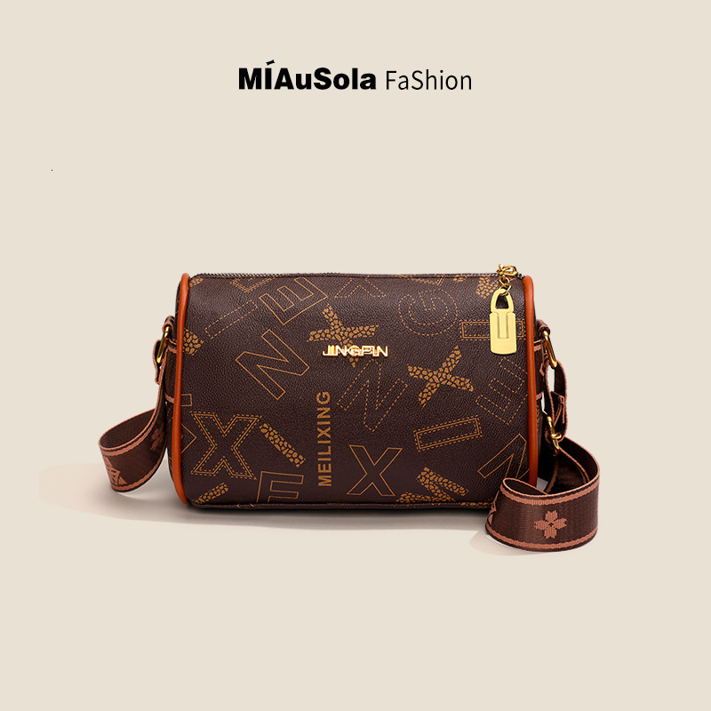 Designer Pillow for Women with Vintage Floral Print Fashionable Niche High-end Feel Genuine Soft Leather Casual Versatile Shoulder Crossbody Light Lux