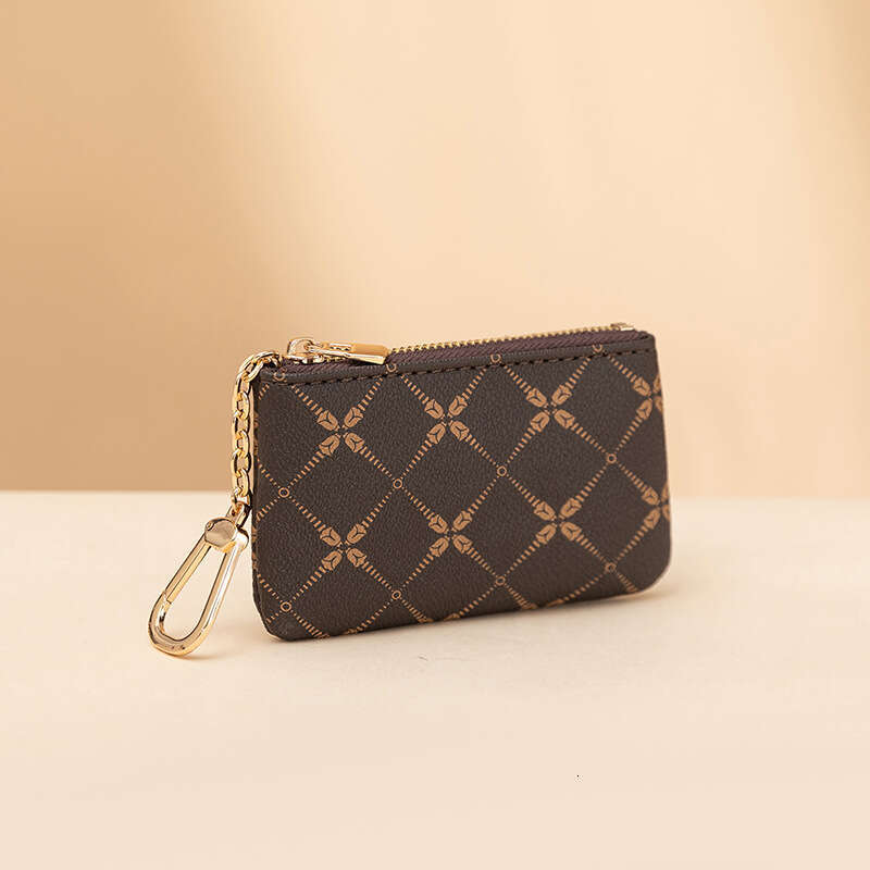 Women's Purse 2024 Quilted Print Zipper Storage Simple Card Holder Mini Coin Bag Accessories Pendant