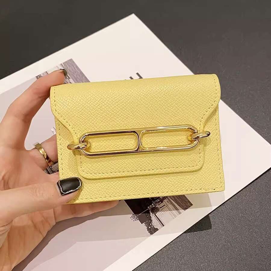 2025 New High-end Genuine Leather Women's Card Fashion Pig Nose ID Holder Multi-card Slot Large Capacity Anti-degaussing