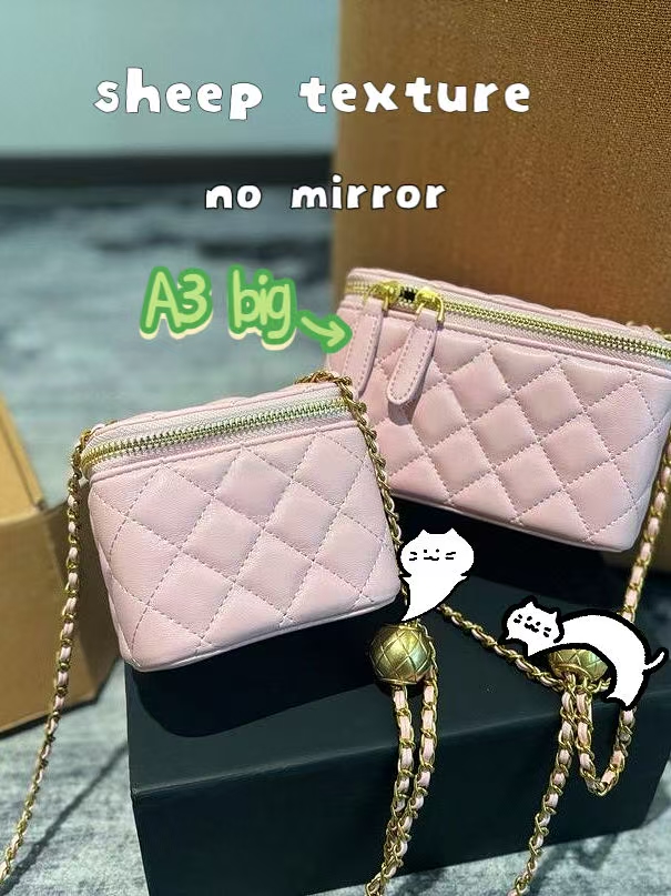 Luxury designer Bag Chain Box Women's Bag 2024 new leather Diamond check bag Fashion shoulder crossbody bag