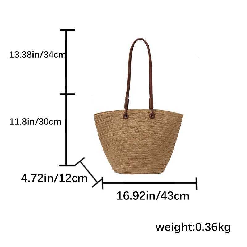 Handmade woven bags able and casual beach tourism large capacity shopping and commuting