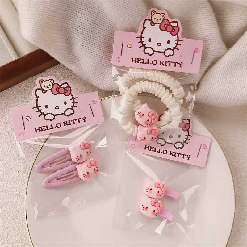 Sanrio Cartoon Cute KT Hairband Sweet Girl Hairband Soft Cute Elastic Hair Tie Hair Accessories w250716