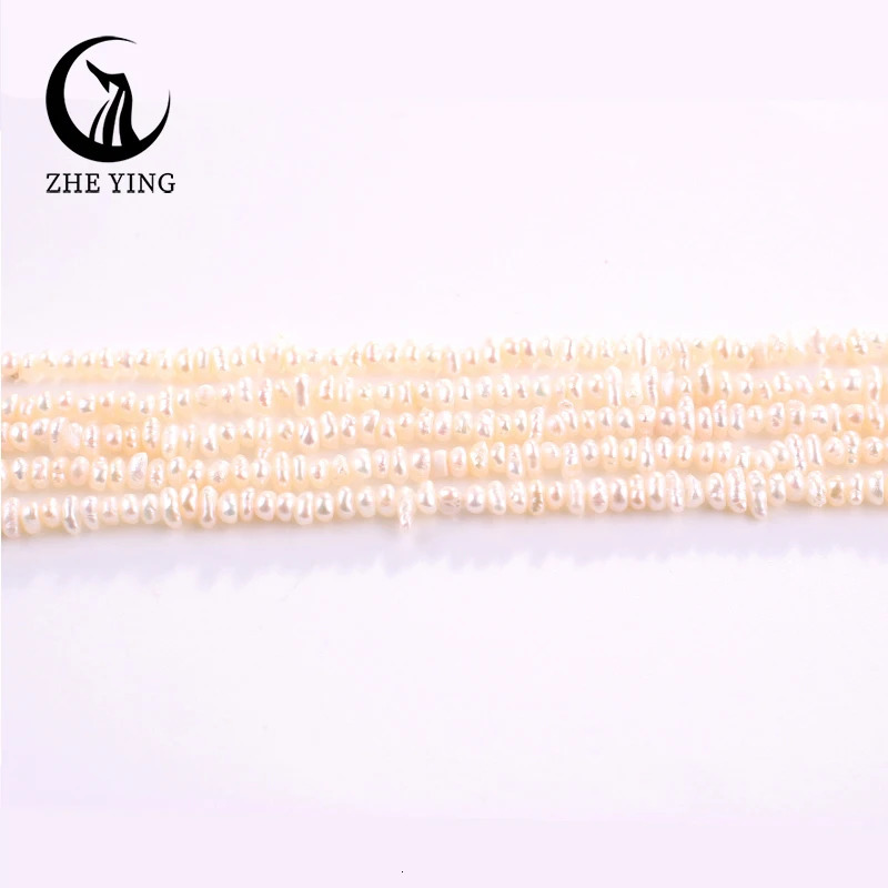 Zhe Ying 4A Flat Shape Freshwater Pearl 100% Genuine Natural Pearl Beads for Jewelry Making DIY Accessory 250712