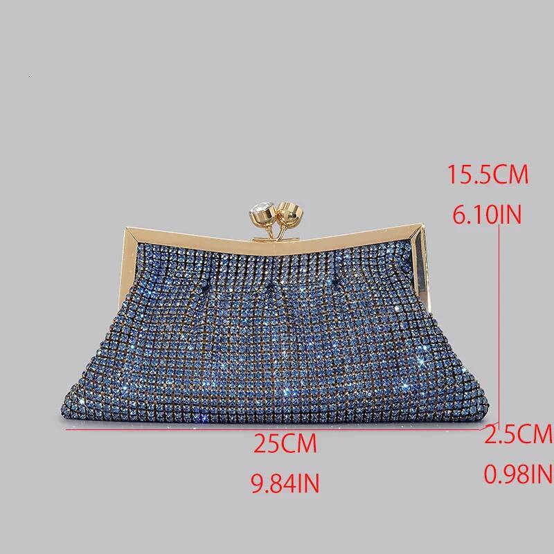Fashion Rhinestone Clutch Bag For Women Shinny Dias Evening Party Purses