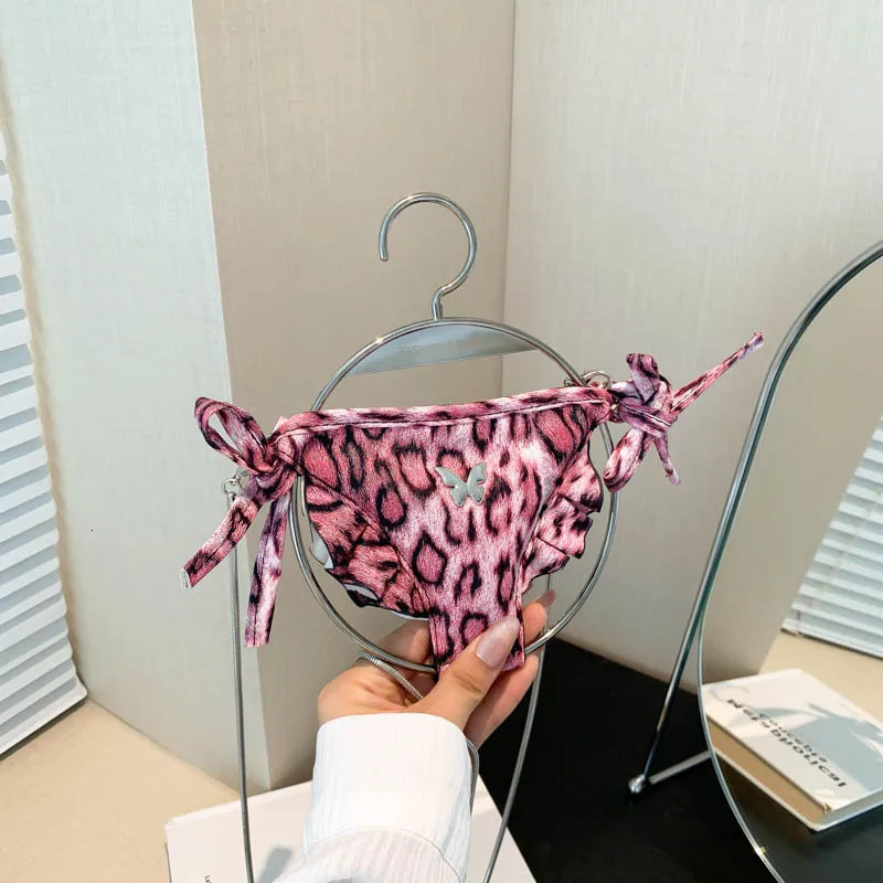 Fashion Leopard Bikini Crossbody Bag For Women Round Bag Handbag Waist Pack Coin Purse Summer Beach Bag 250714