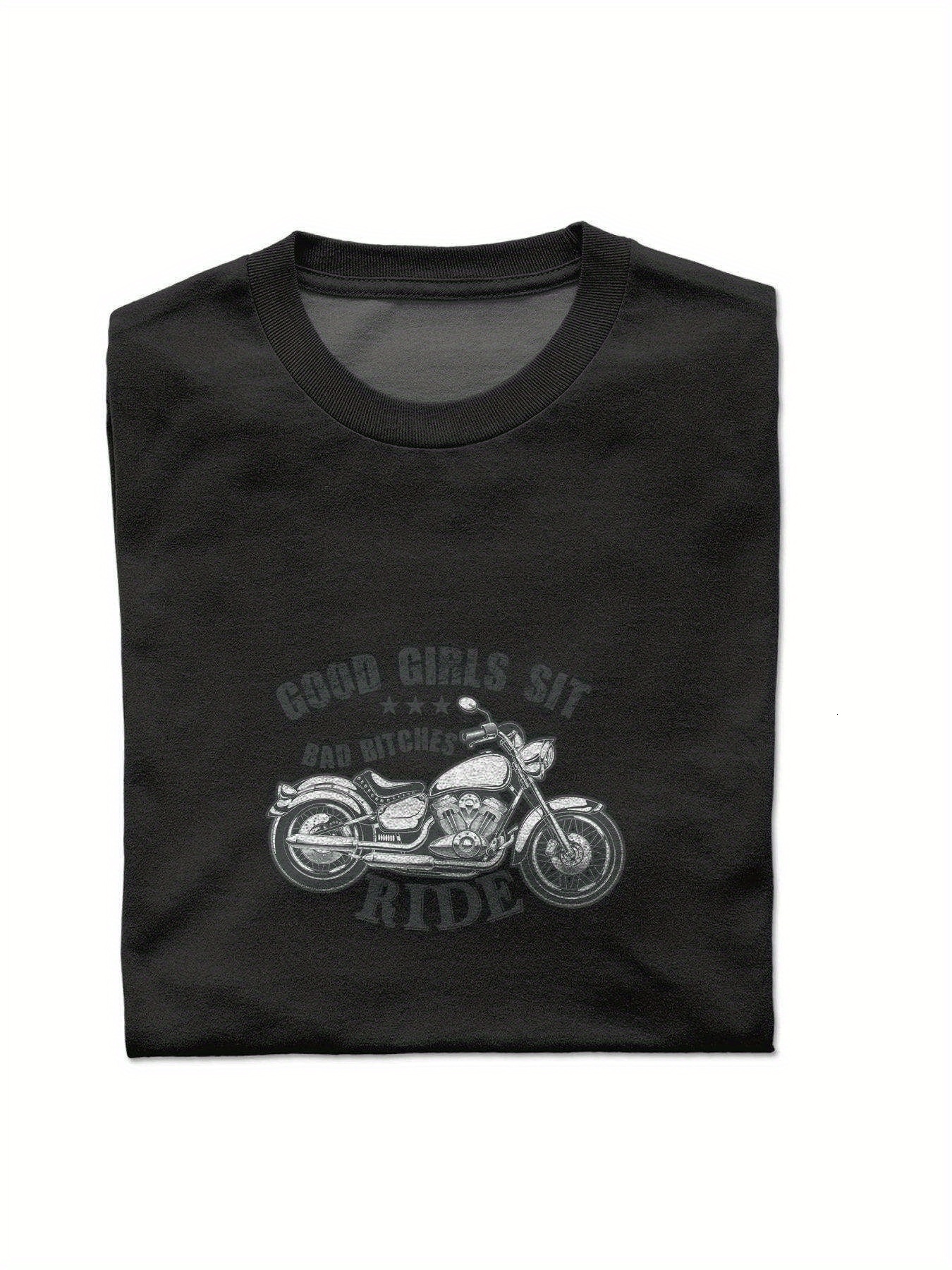 VogueEpoch Round collar T Shirts White 180g Adult S-3XL text motorcycle Cotton Men black Short sleeve Wed 47
