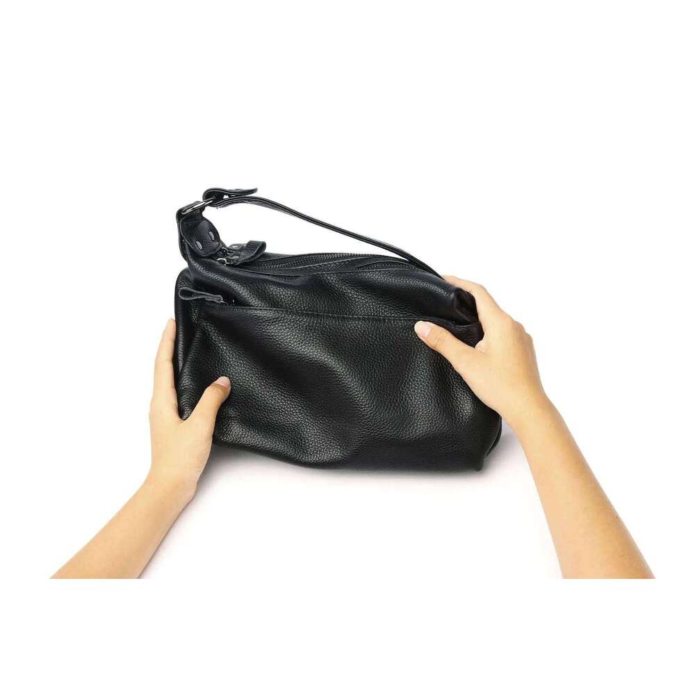 2025 Top-Grain Leather Crossbody Bag For Women Convertible Shoulder Purse, Multi-Pocket Organizer Fits Phone + Wallet