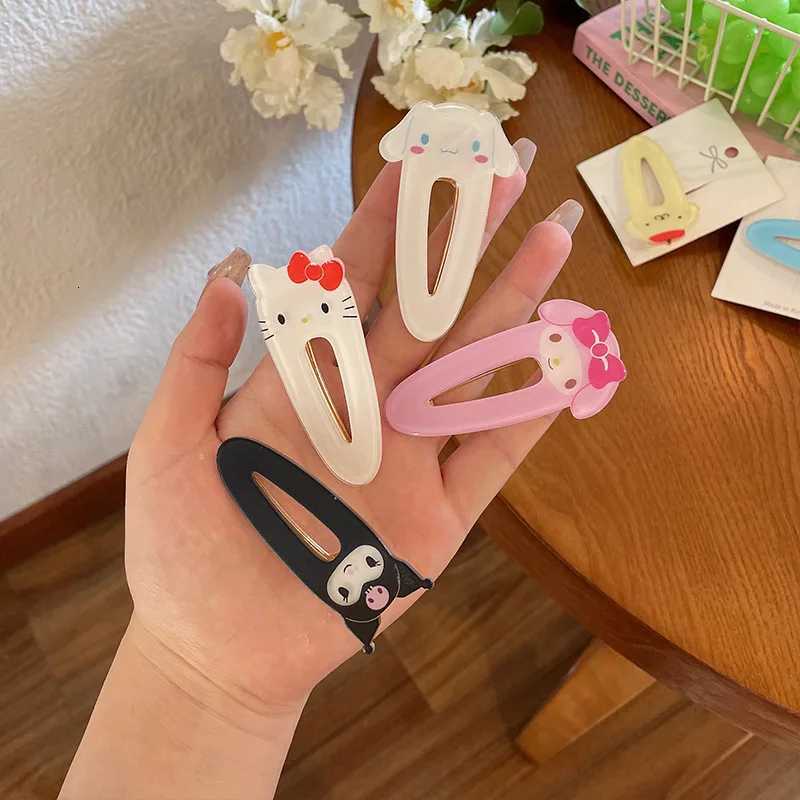 Sanrio Hair Clip Kuromi Cinnamoroll Hello Kitty Cartoon Clip Cute Barrettes Headband Kids Fashion Hair Accessories Toys Giftsw250716