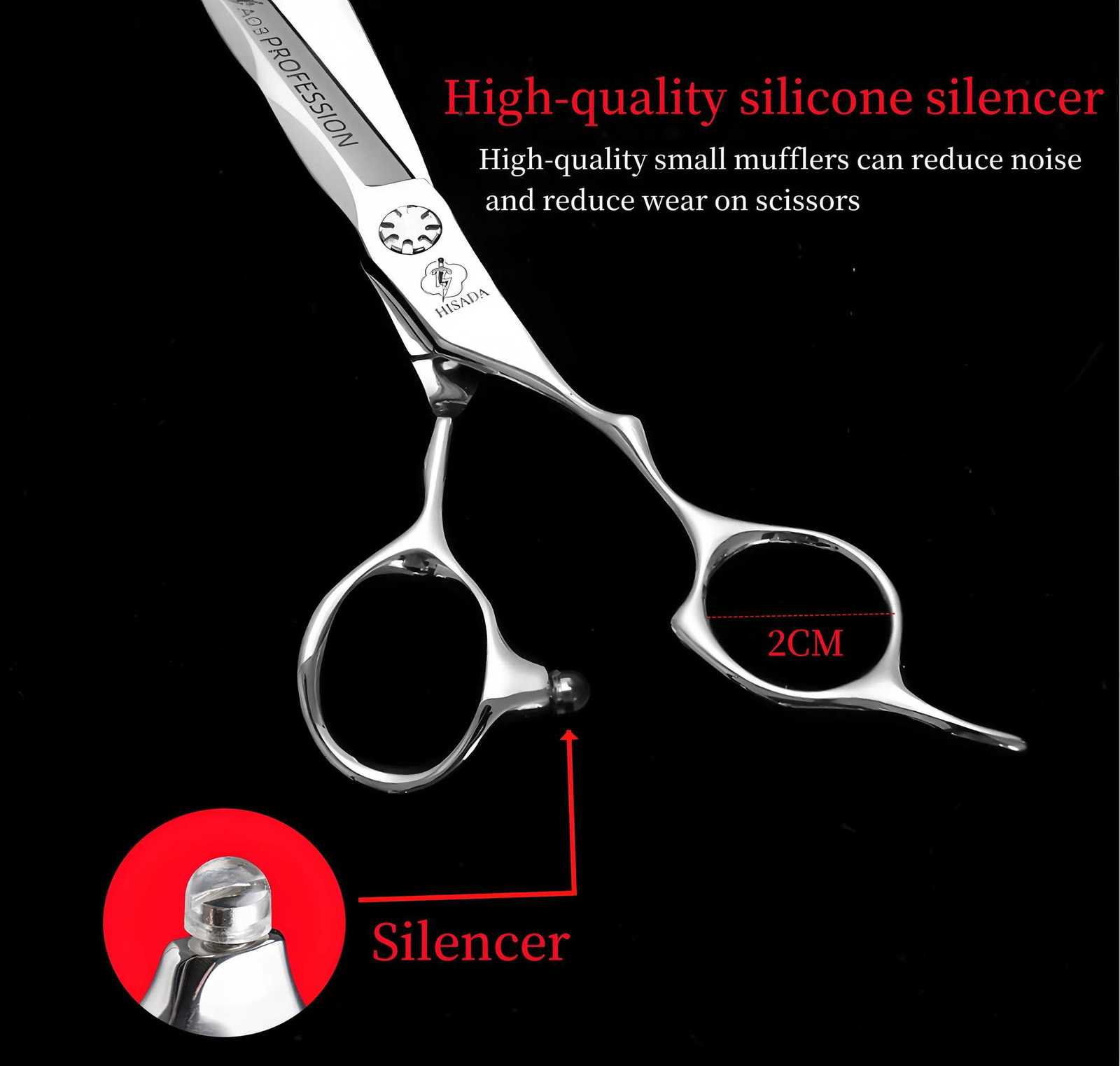 6.0-6.5-inch VG10 Material Professional Hairdressing Scissors HISADA Barber Scissors Hair Cutting Machine Hair Cutting Scissors W250716